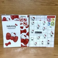 新品◆ ハローキティ◆レターセット2点セット◆便箋、封筒、シール付き◆サンリオ