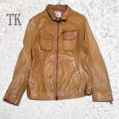 ティーケー　ラムレザージャケット　ライダース　サイズ3 羊革　メンズジャケットのサムネイル