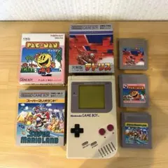 【動作品】Nintendo 初代ゲームボーイ 本体＋神ゲー3点（箱説付）セット
