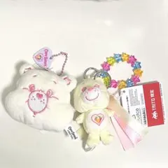 ケアベア　チャーム付きマスコット　タイトー限定　スパークルハートベア　２個セット