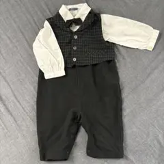 セレモニースーツ 黒 ボウタイ付き