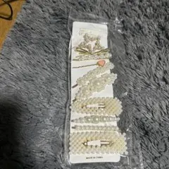 パール装飾のヘアピンセット 10本