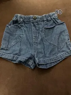 ボブソンデニム ポケット付きショートパンツ 80のサムネイル