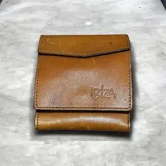 IBIZA ブラウンレザー 二つ折り財布