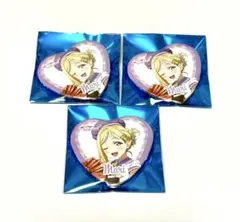 小原鞠莉　キッチン ハート型缶バッジ　3点