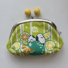 スヌーピー茶屋　湯布院　がま口