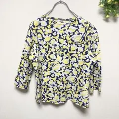 b.e.i.r 長袖カットソー Tシャツ ブラウス 花柄 総柄 日本製 ド派手