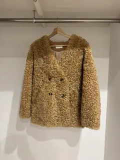 ♡Sea Room lynn♡ ベージュ ダブルブレスト ファーコート