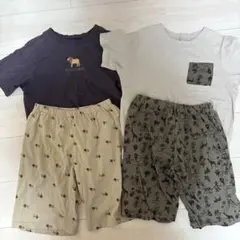 GU パジャマ　アニマル柄　ルームウェア　140