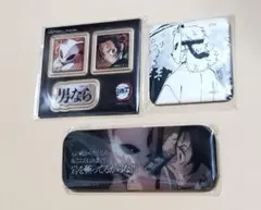 鬼滅の刃 ダイニング 錆兎 缶バッジ アクリルステッカー お楽しみくじ