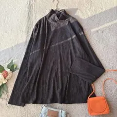 美品(4XL)オーバーサイズロンT/長袖/黒/ブラック/プルオーバー/大きい