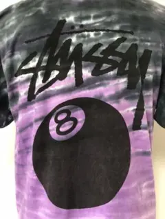 Stussy/ステューシー/エイトボール/タイダイ/Tシャツ/限定/パープル/M