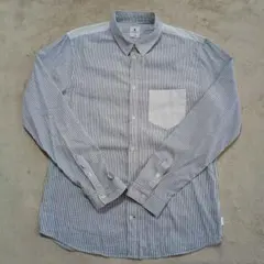 R. NEWBOLD ストライプシャツ ドット 長袖シャツ Lサイズ