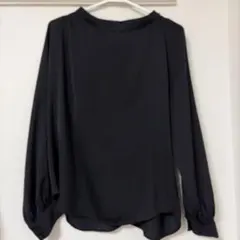 長袖ブラウス ブラック