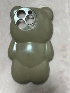 くま　iPhoneケース　ブラウン