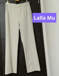 Lalla Mu オフホワイトパンツ ポリエステル製 M サイズ　オールシーズン