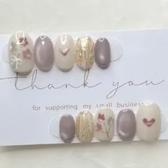 現品　14357 フラワー　花束　マグネット　ニュアンス　春ネイル