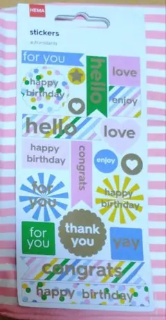 HEMA　stickers autocollants ステッカー20種5シート