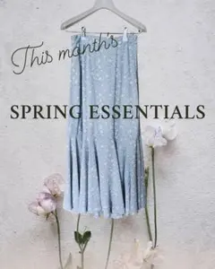 earth music&ecology 　花柄　マーメイド フレアロングスカート