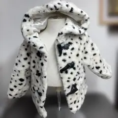 102Dalmatians フェイクファーコート 80サイズ