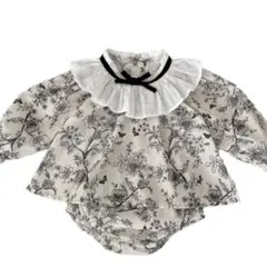 花柄 ロンパース