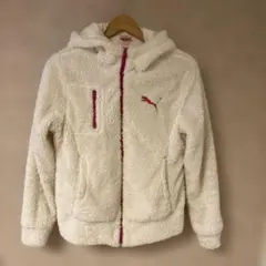 PUMA フリースジャケット Oサイズ ホワイト