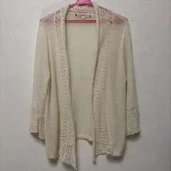 pink adobe カーディガン 透かし編みのサムネイル