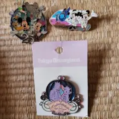 東京ディズニーランド 25周年 ピンバッジ 3個セット