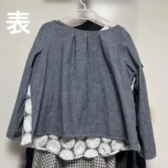 フェリシモ　and myera　マーガレット刺繍ブラウス　LLサイズのサムネイル