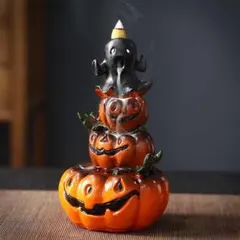 お香立て 香炉 かぼちゃ還流香炉 ハロウィン おばけのサムネイル