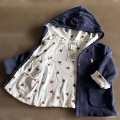 美品　Ralph Lauren ベビー パーカー リバーシブル6M ネイビーのサムネイル