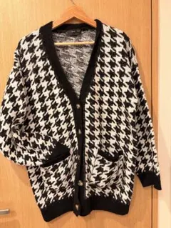 MNG ハウンドトゥースカーディガン Mのサムネイル