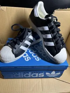 カ*ル様 adidas SUPERSTAR 82 24.5cm ブラック ホワイ