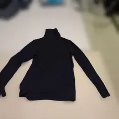 H199 ストライプ タートルネック 長袖 M