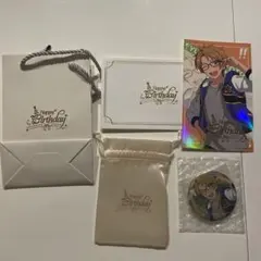 あんスタ 遊木真 誕生日セット バースデーセット 箔押し ポストカード 缶バッジ
