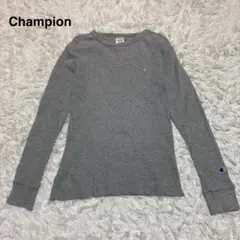 champion Tシャツ 長袖 ロゴ入り ロンT コットン100% 伸縮性あり