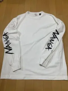 NANGA エコハイブリッド スリーブ ロゴ　ロングスリーブTシャツのサムネイル