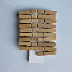 木製クリップ 19個セット