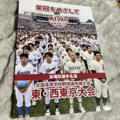 第108回全国高等学校野球選手権　東・西東京大会　プログラム　パンフレットのサムネイル