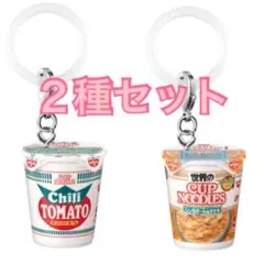 日清カップヌードル めじるしアクセサリー　ガチャ【2種セット】