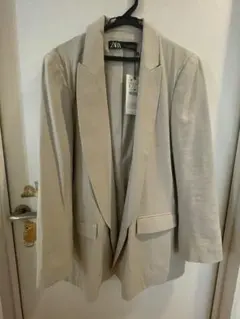ZARA ベージュ テーラードジャケット