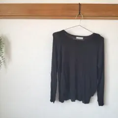 【ZARA KNIT】シースルーニット セーター 長袖 薄手 透け感 春
