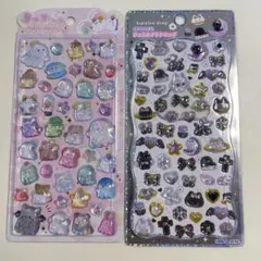 うるちゅるポップシール オバケーヌ ジュエルプチドロップ くろいろドロップ