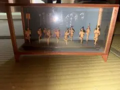 希少品✨ 阿波踊りの竹人形《徳竹連 伝統工芸 ガラスケース 竹細工