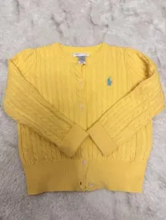 Ralph Lauren イエロー カーディガン 24M