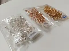 イヤリング 金具ネジバネ式 ニッケルフリー ピンク ゴールド ホワイトシルバー