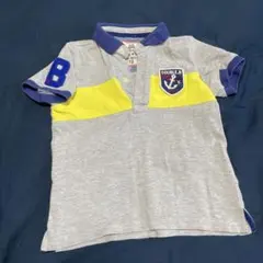 ミキハウスダブルビー　半袖ポロシャツ110 グレー