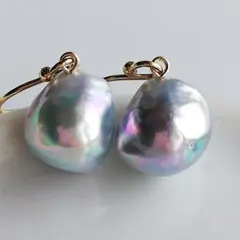 10mm　あこや真珠　ゆらゆらピアスアコヤ　パール　Pearl　本真珠