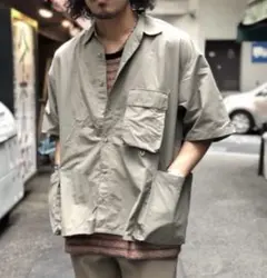 BEAMS HEART ユーティリティ ビッグ 半袖 シャツ オーバーサイズのサムネイル