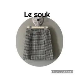 Le souk 千鳥格子 タイトスカート 36のサムネイル